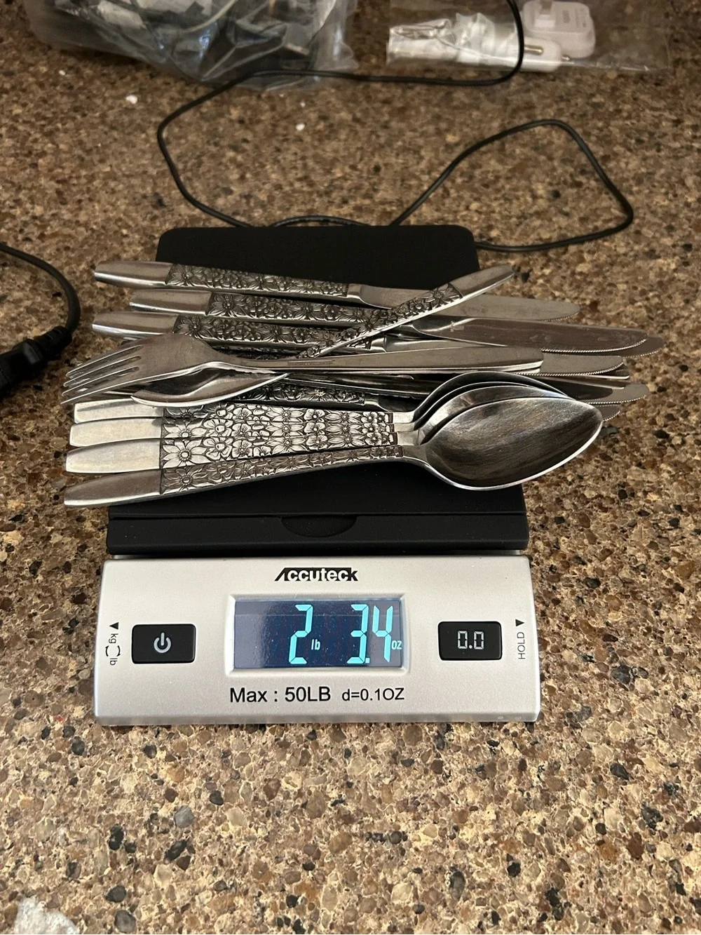 Hanford Forge SPRING LAKE Floral Stainless Japan flatware cutlery x14 pieces
